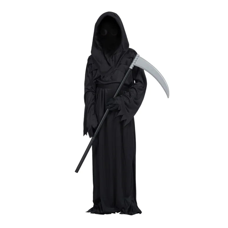 Black Hooded Grim Reaper Costume