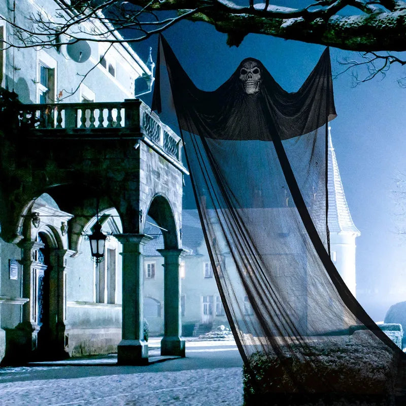 Hanging Ghost with Sound & Glowing Mask