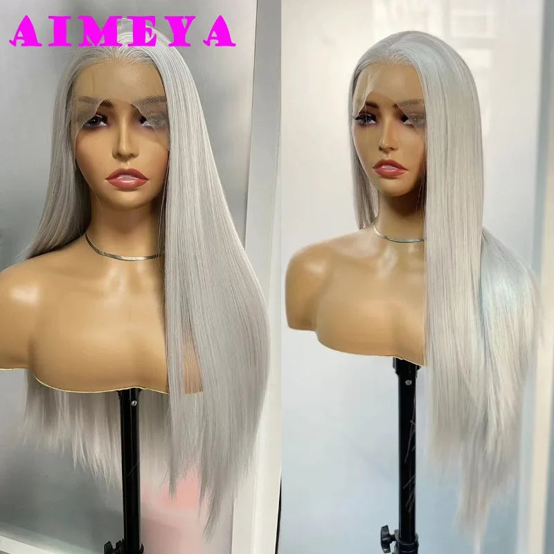 Silver Widow's Peak Wig