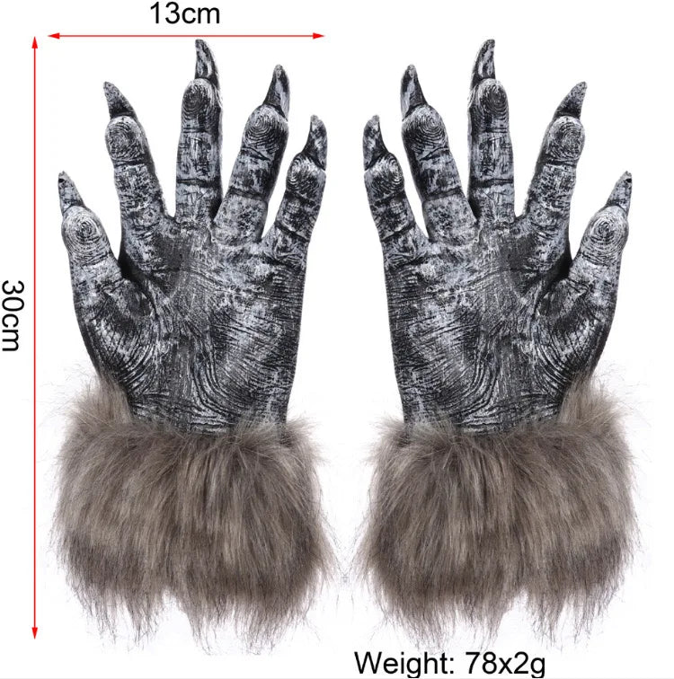 Spooky Wolf Claw Gloves