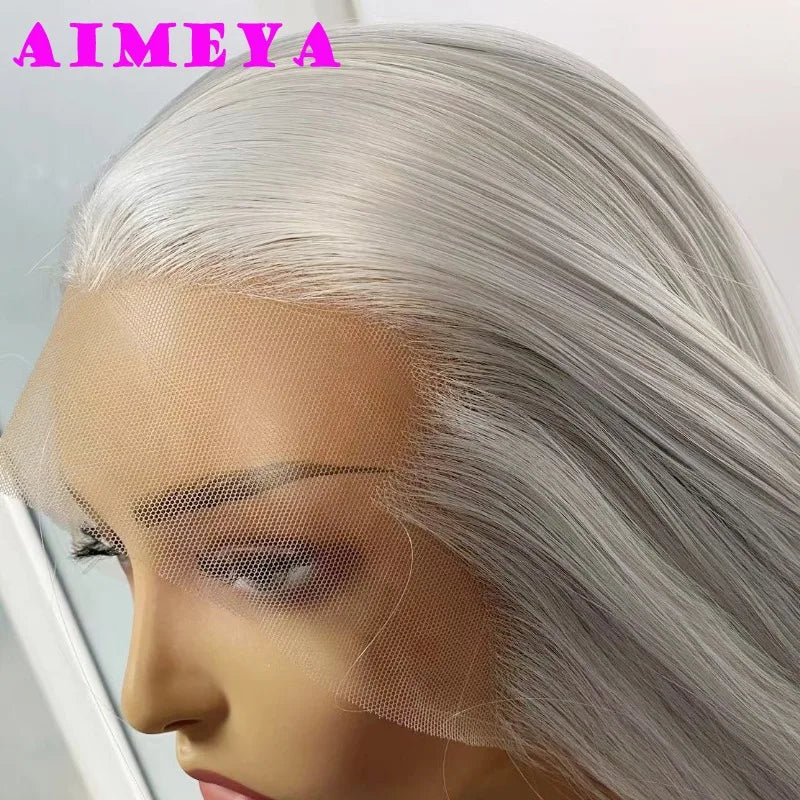 Silver Widow's Peak Wig