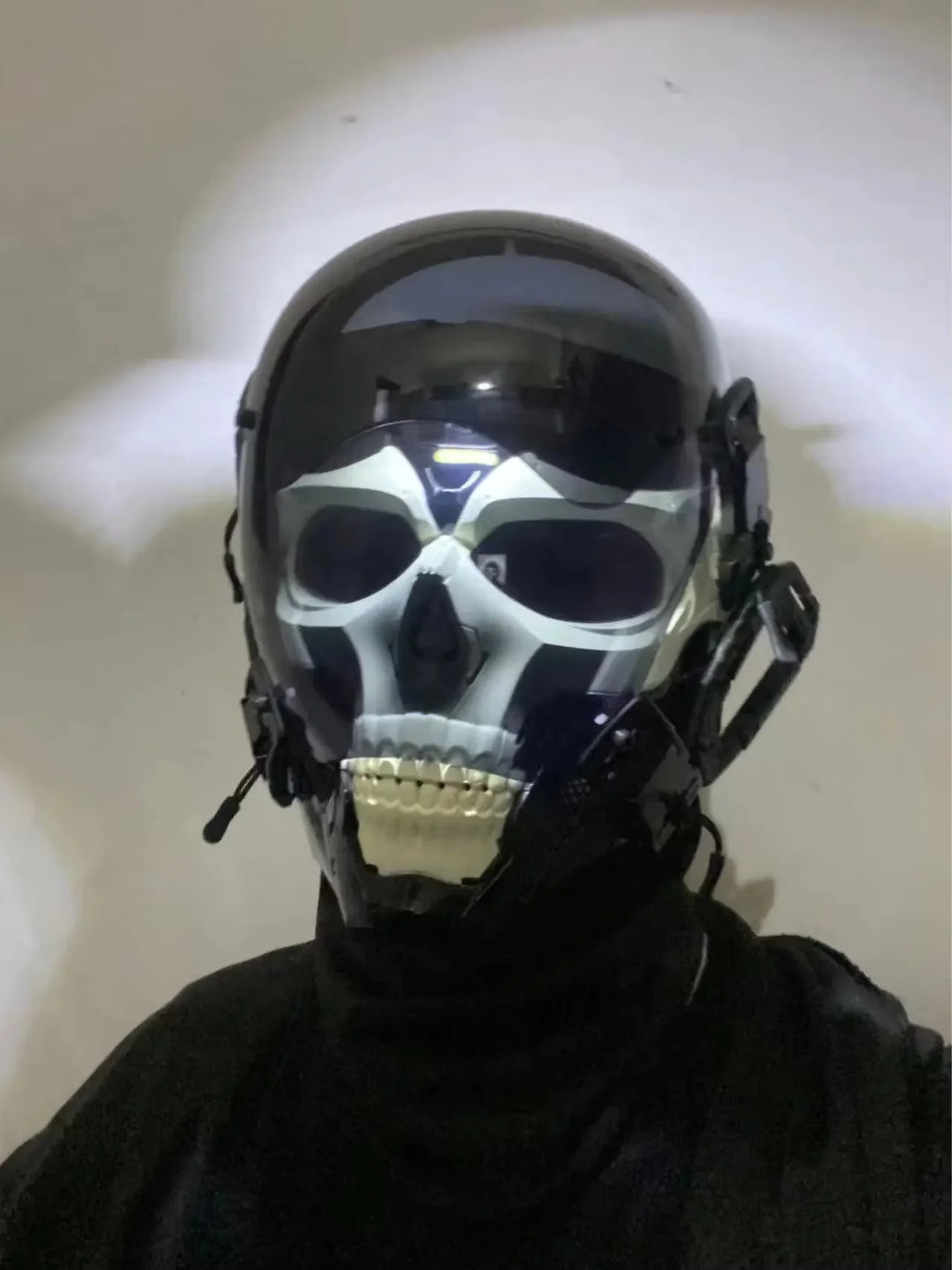 Cyberpunk LED Skull Mask