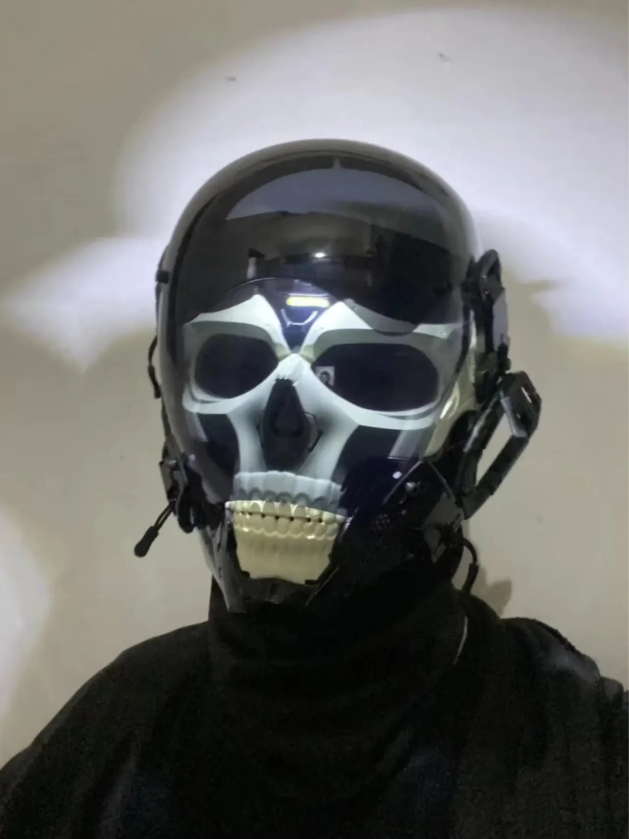 Cyberpunk LED Skull Mask