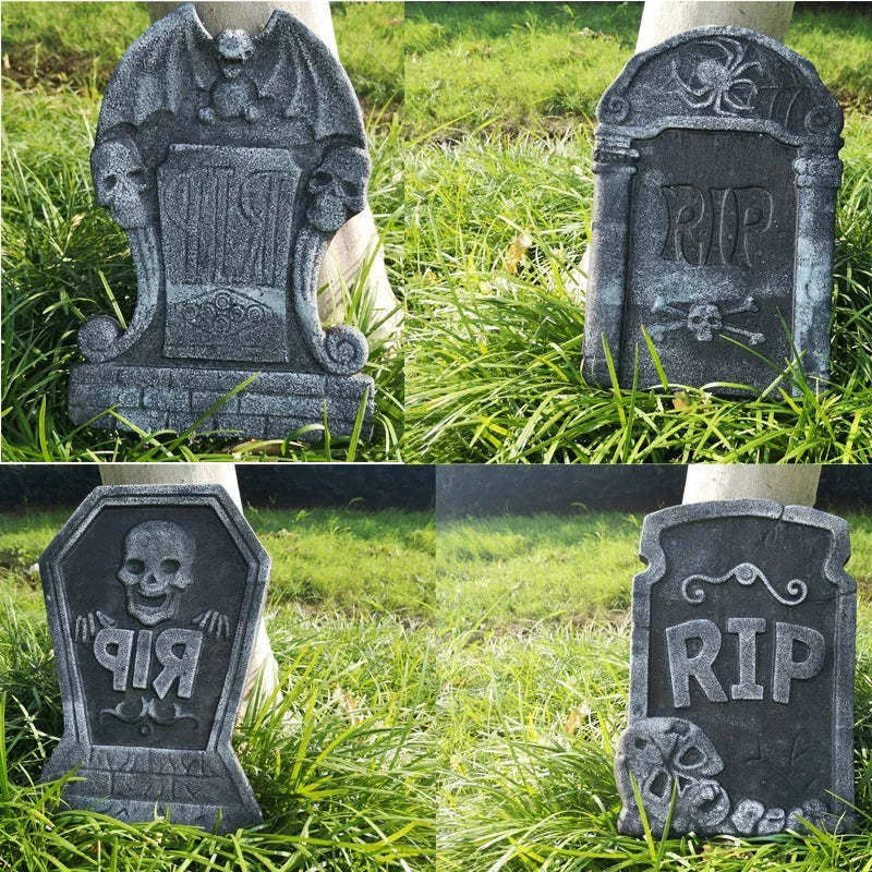 Foam RIP Graveyard Tombstones (4pc)