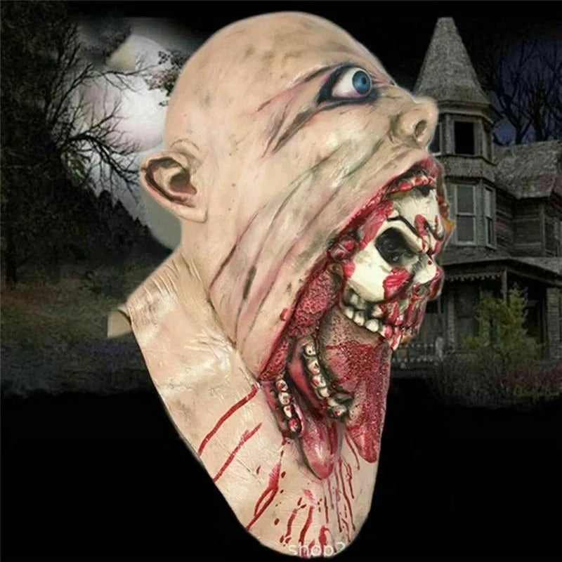 Bloody Zombie Latex Mask
