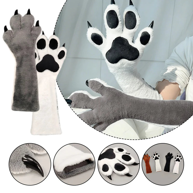 Plush Fursuit Claw Gloves