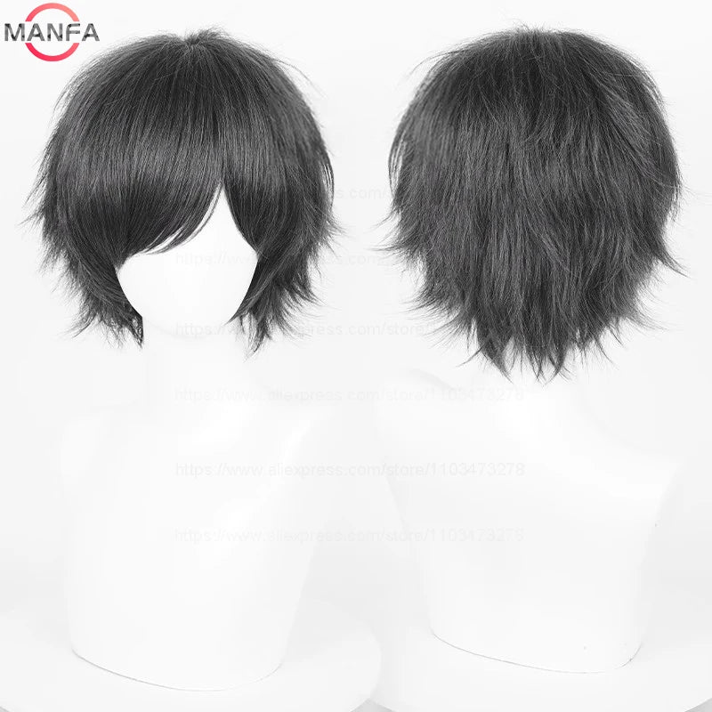 Short Black Anime Wig