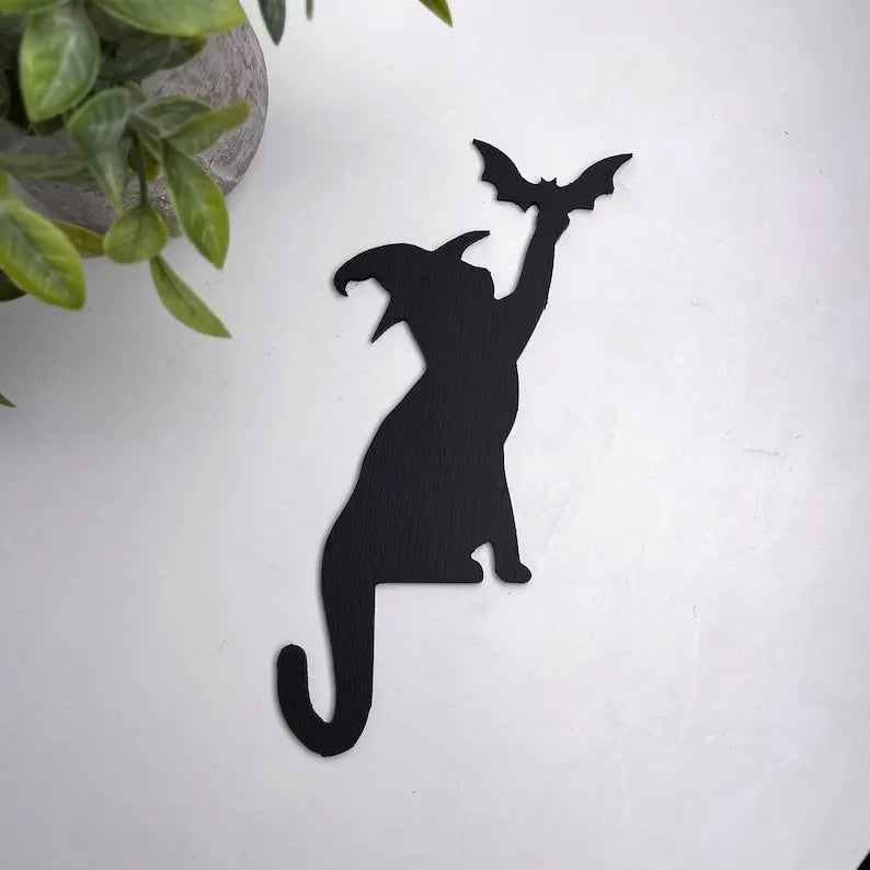 Door Corner Sign — Bird, Witch & Cat