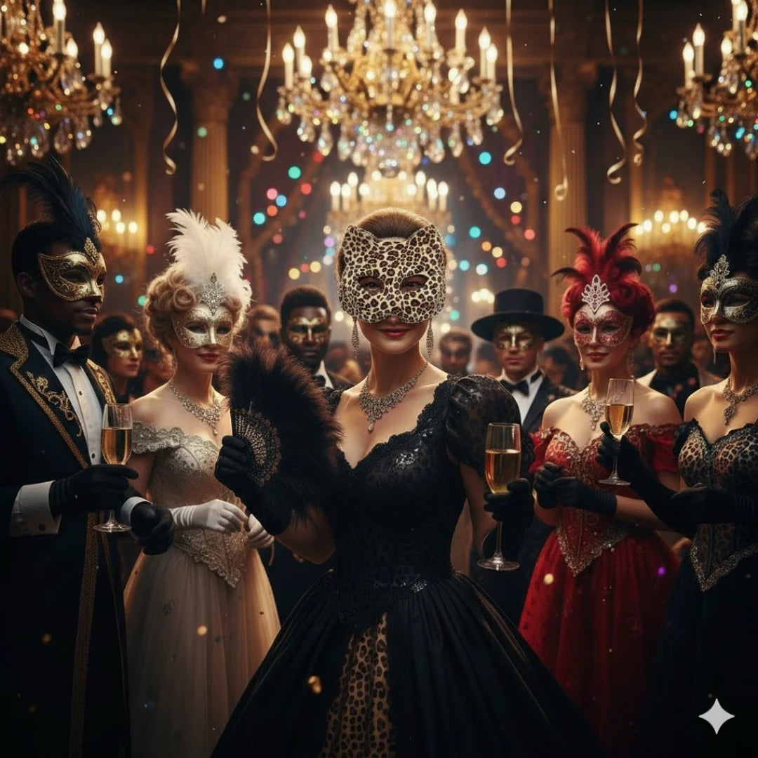 Elegant Venetian Party Mask