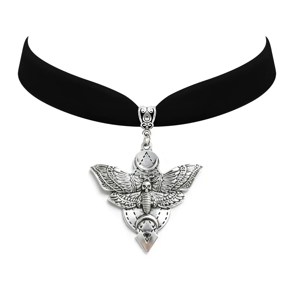 Moth Charm Choker