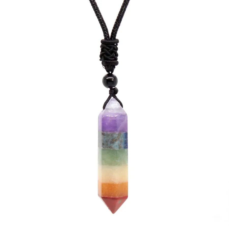 Chakra Moonstone Pendant