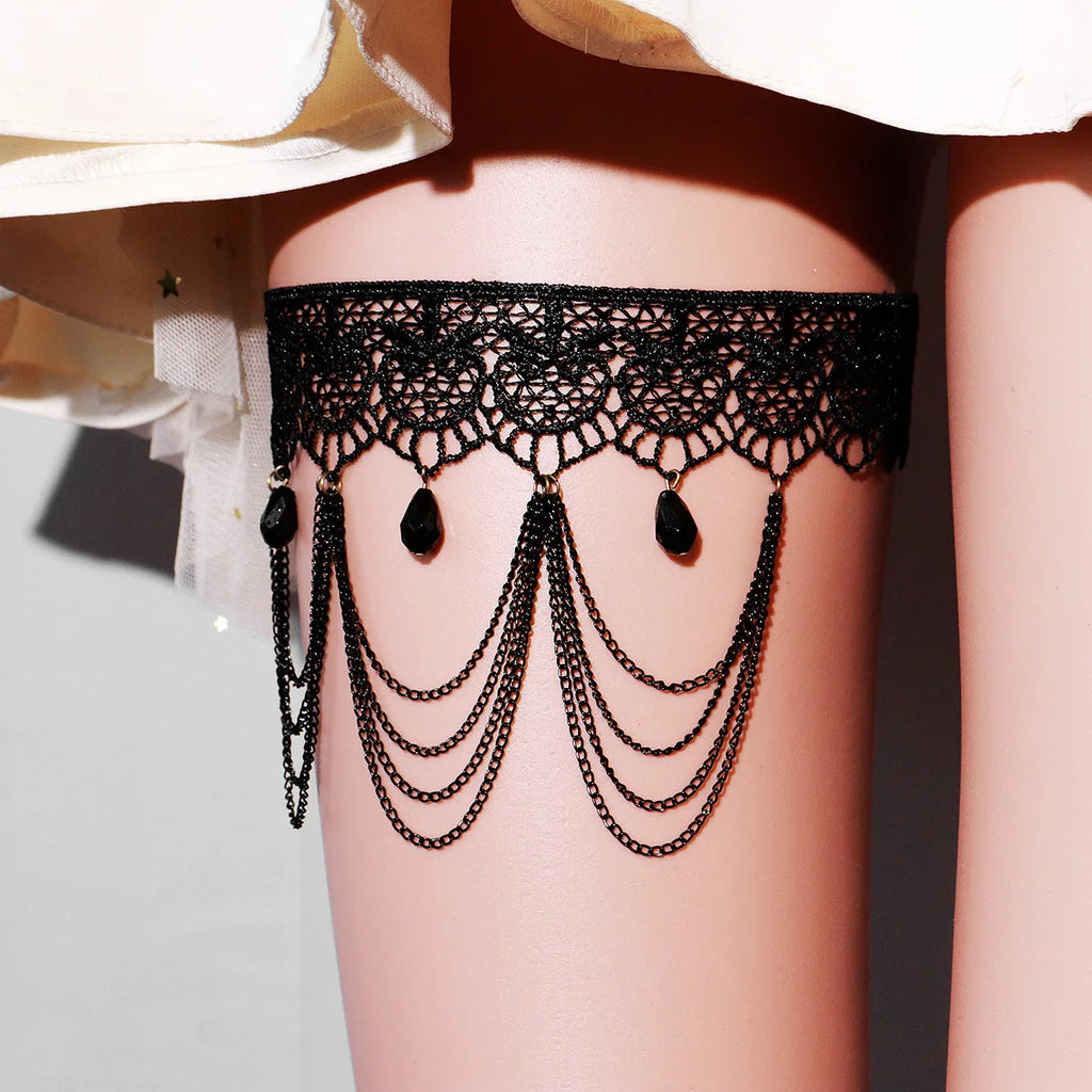 Gothic Lace Garter Belt