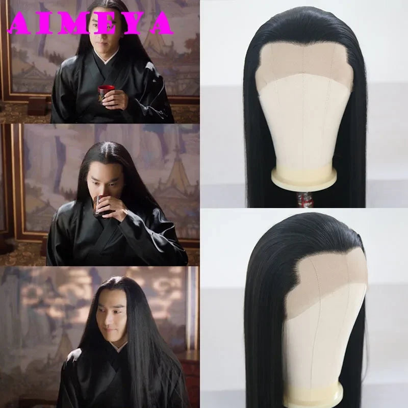 Silver Widow's Peak Wig