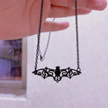 Detailed Bat Pendant Necklace