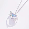 Crystal Heart Pendant Necklace