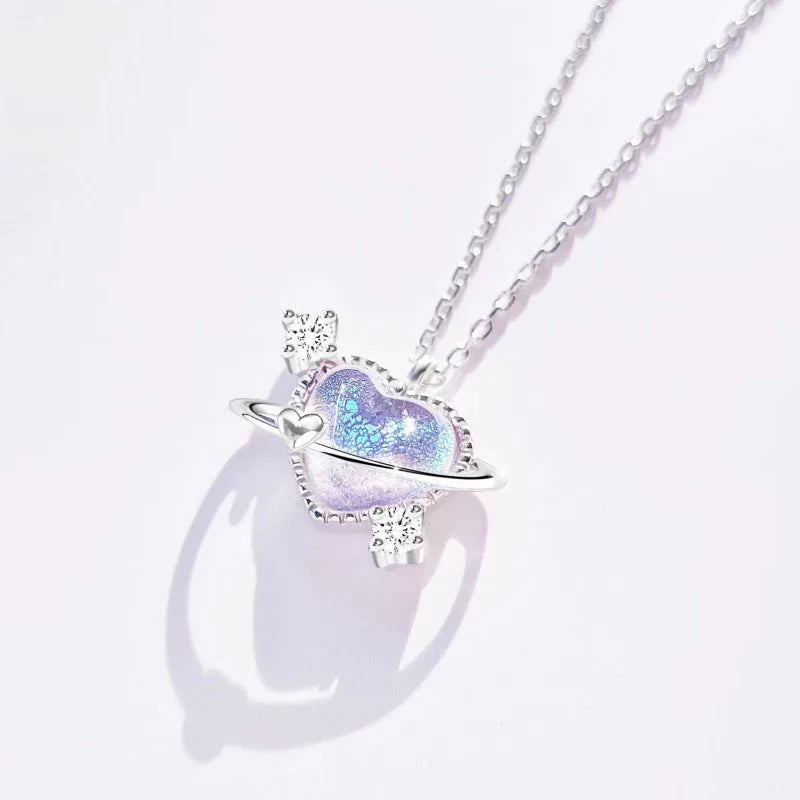 Crystal Heart Pendant Necklace