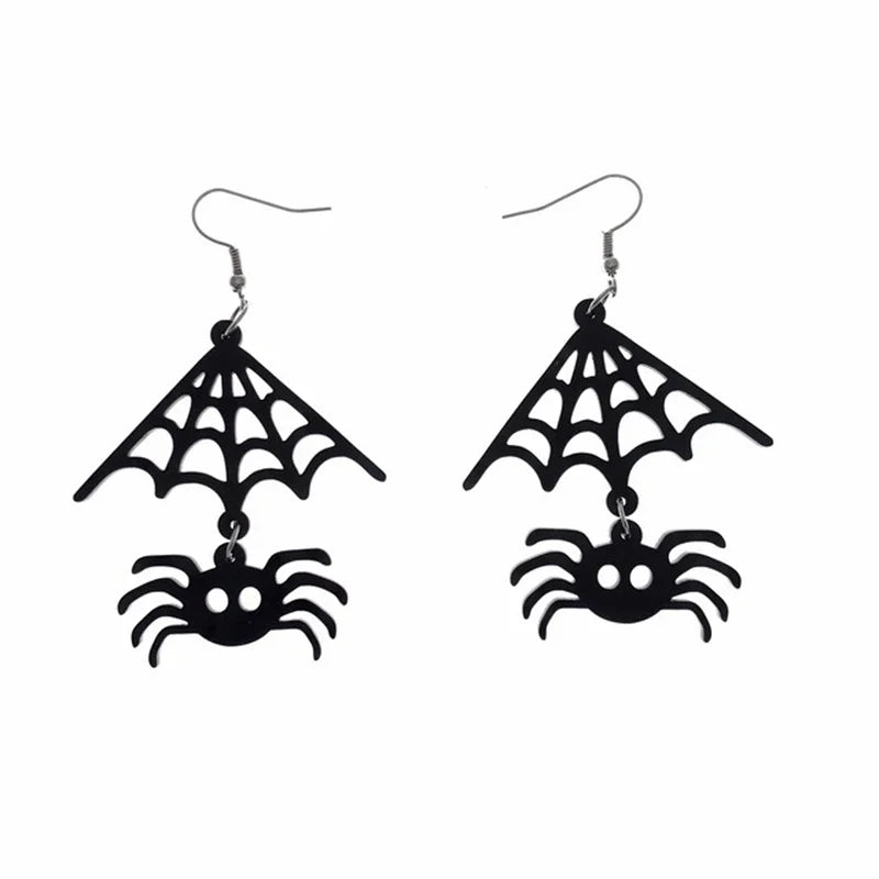 Spiderweb Halloween Earring