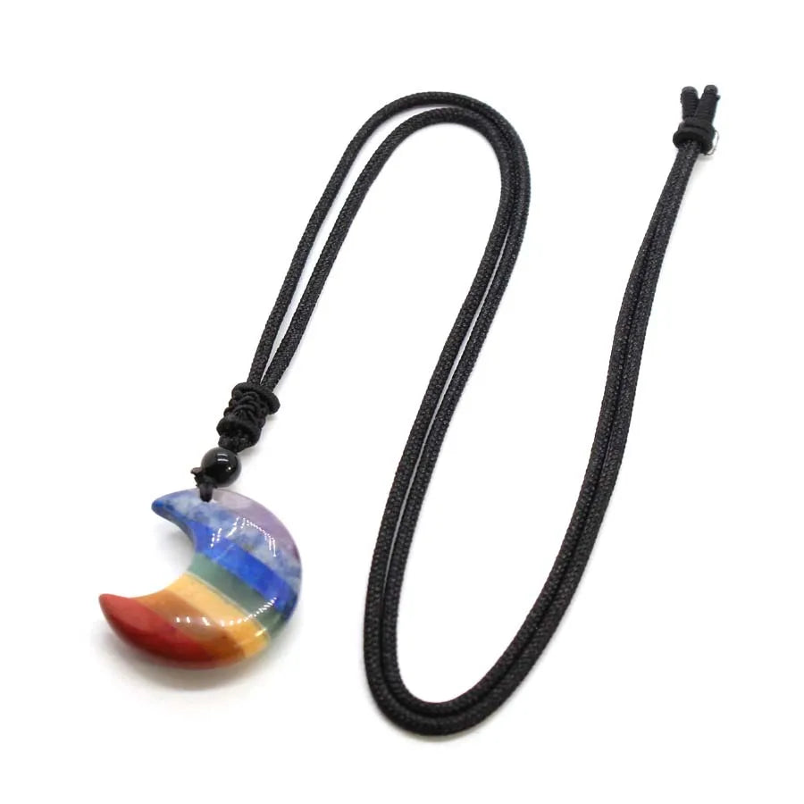 Chakra Moonstone Pendant