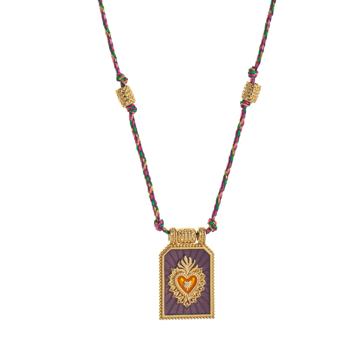 Gold Tarot Card Pendant Necklace