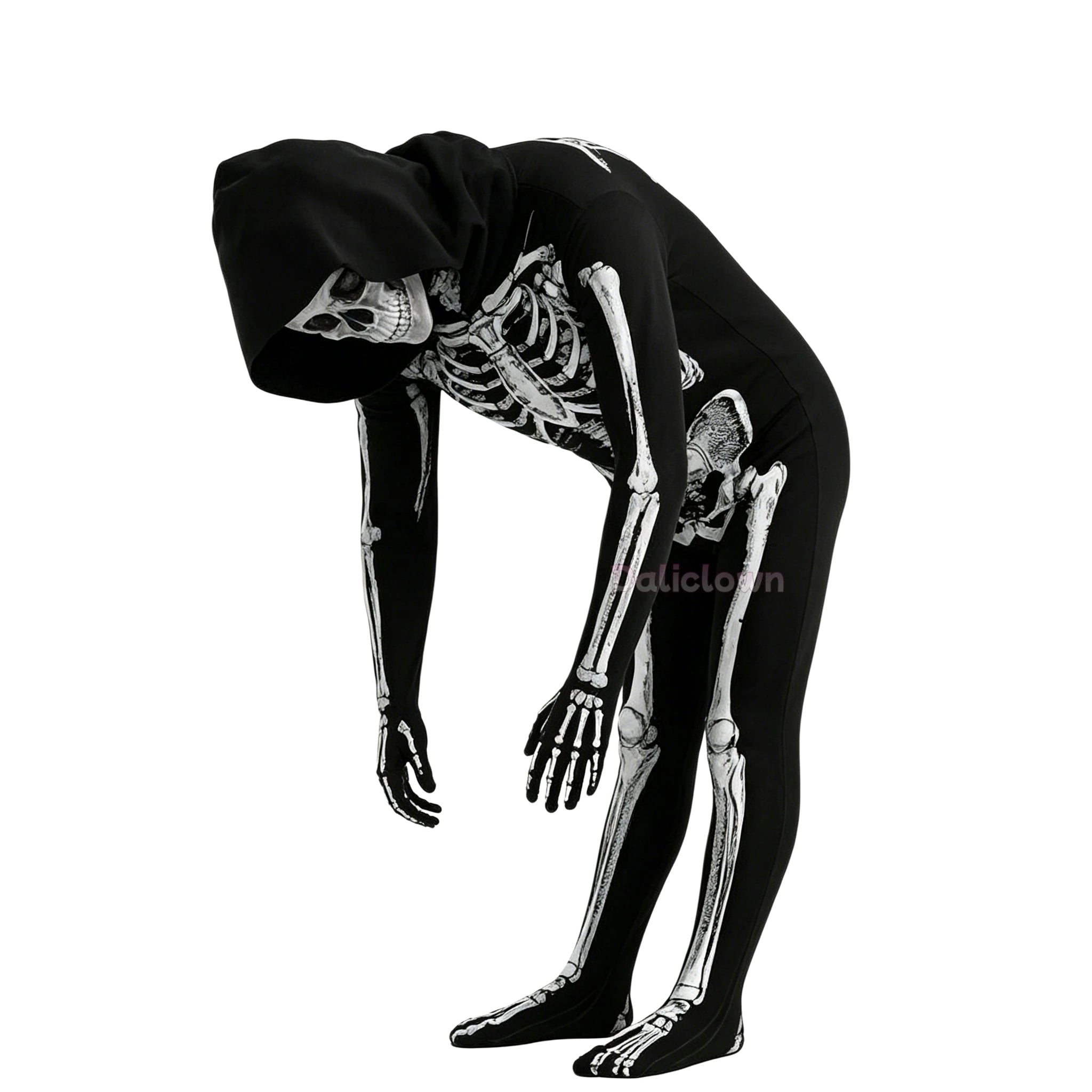 Kids Hooded Skeleton Costume
