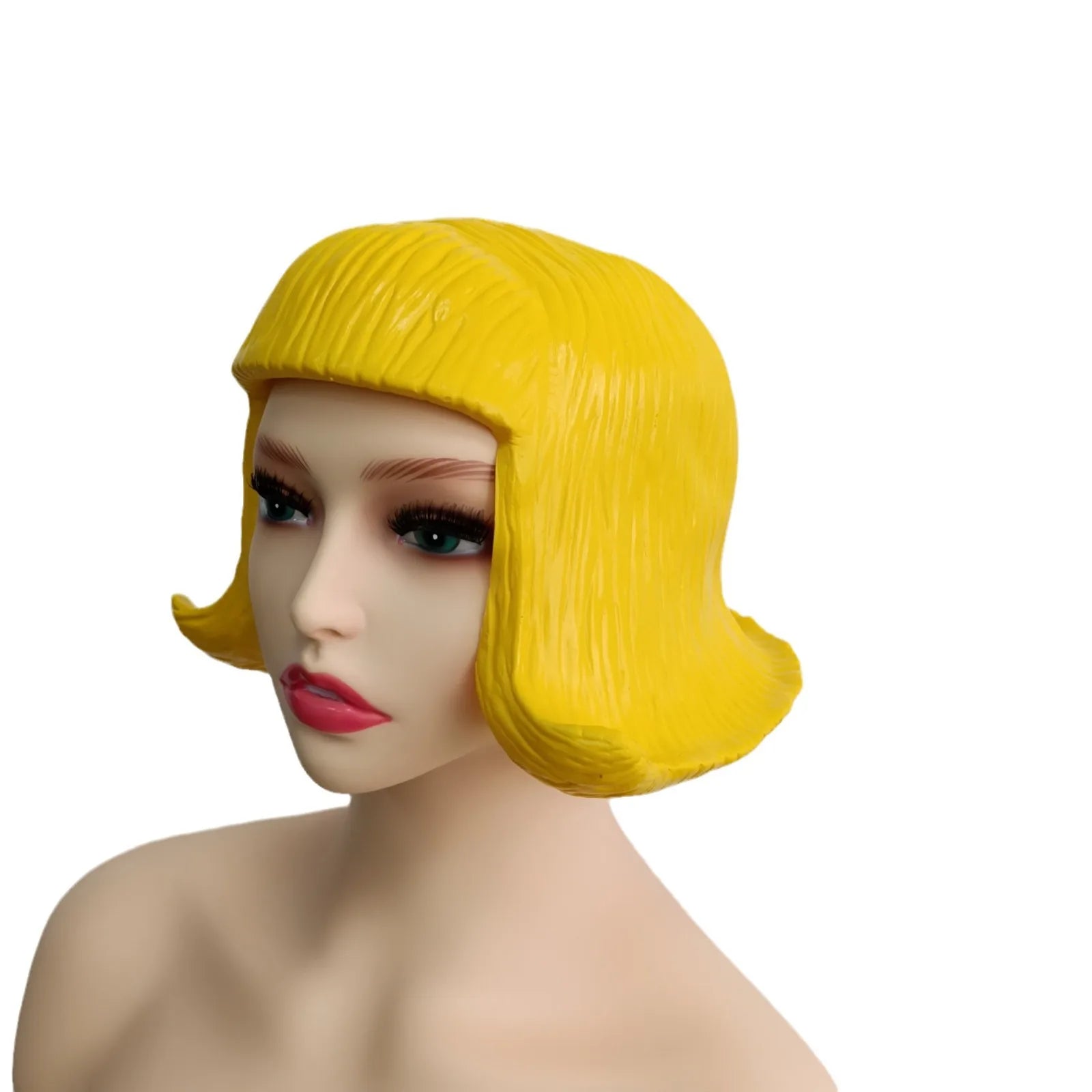 Yellow Foil Party Wig
