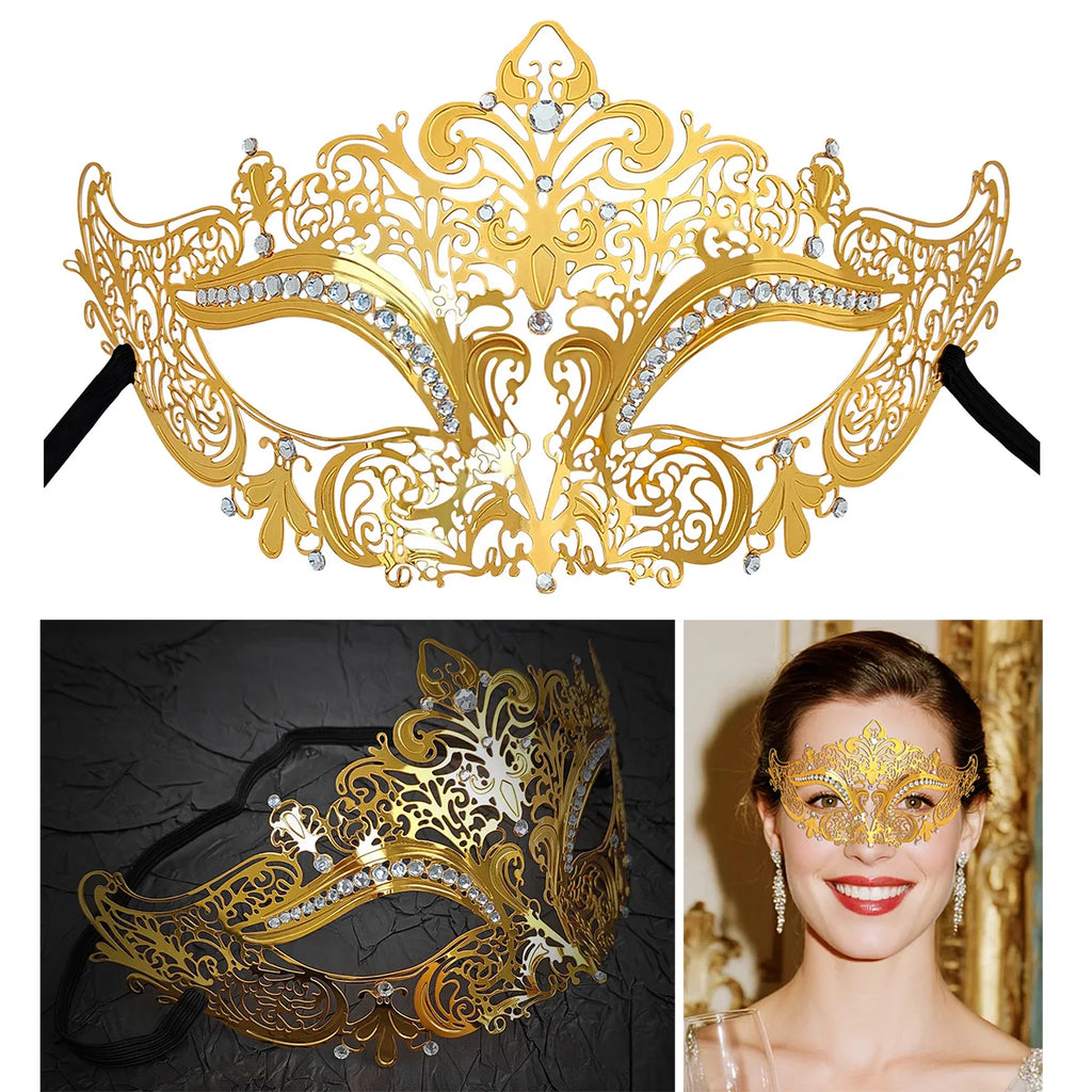 Antique Gold Masquerade Mask