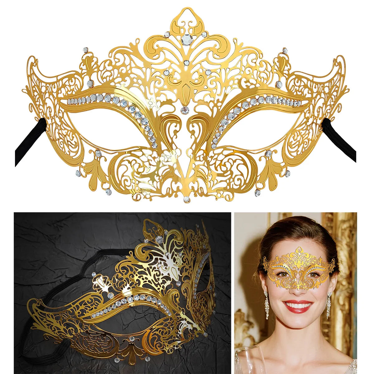 Antique Gold Masquerade Mask
