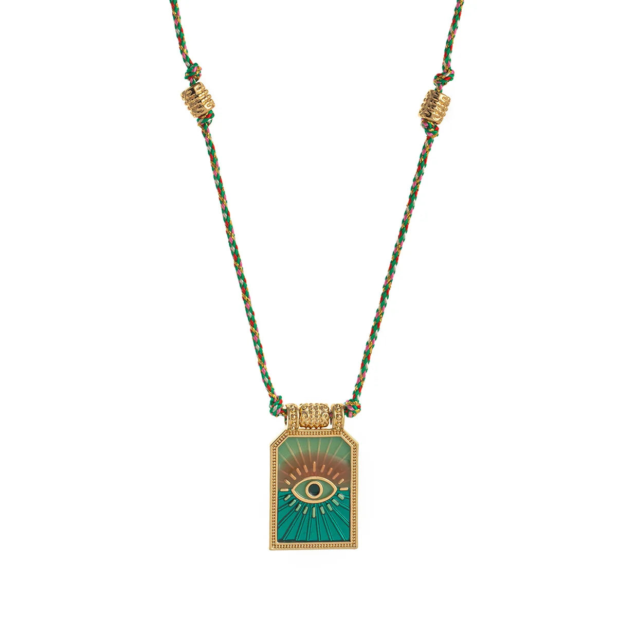 Gold Tarot Card Pendant Necklace