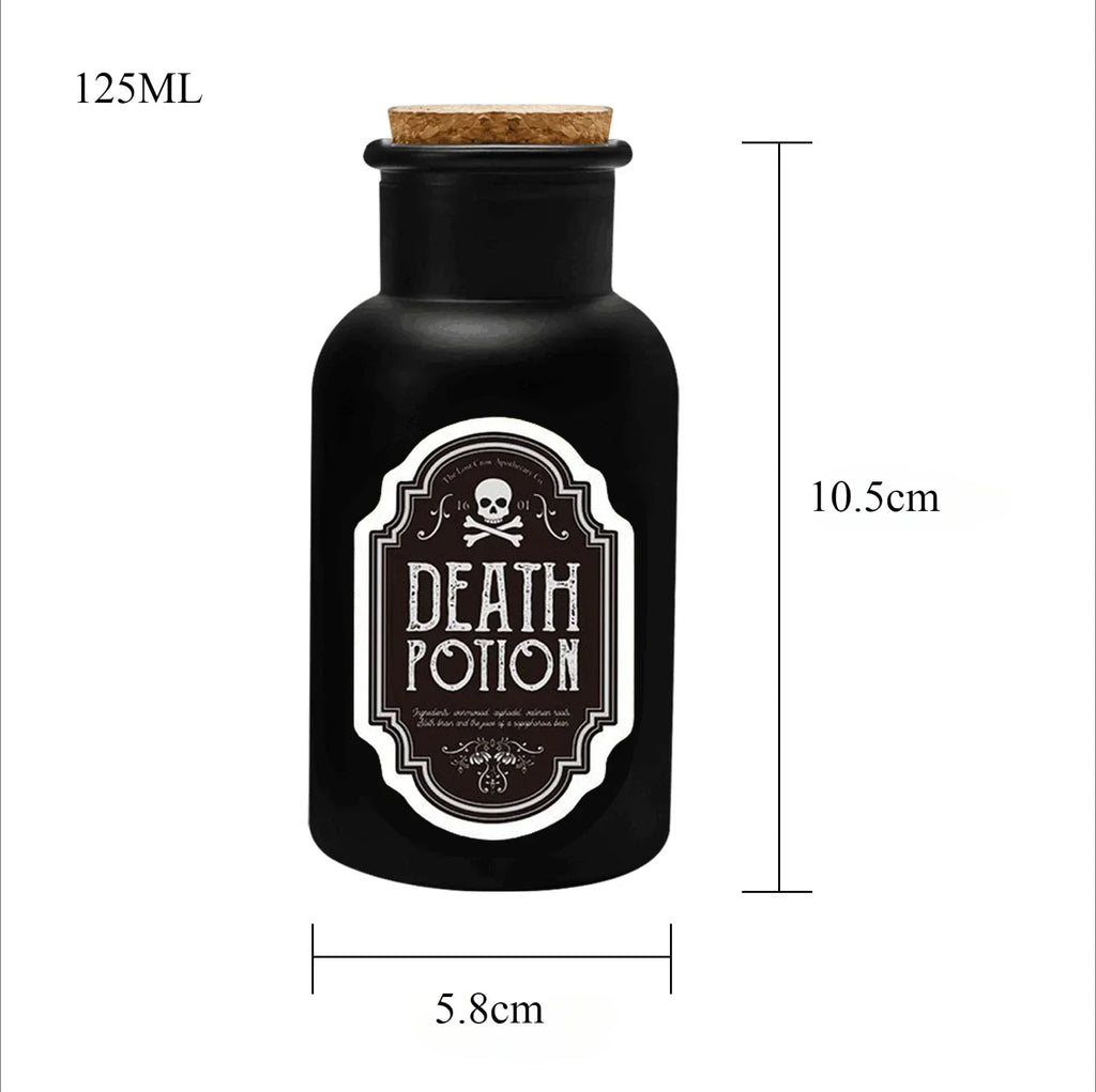 Apothecary Potion Bottles (Black & White Set)