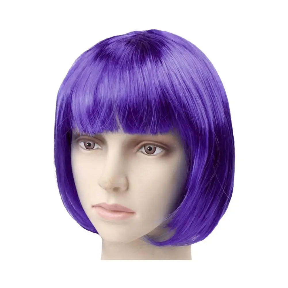 Short Colorful Straight Wig
