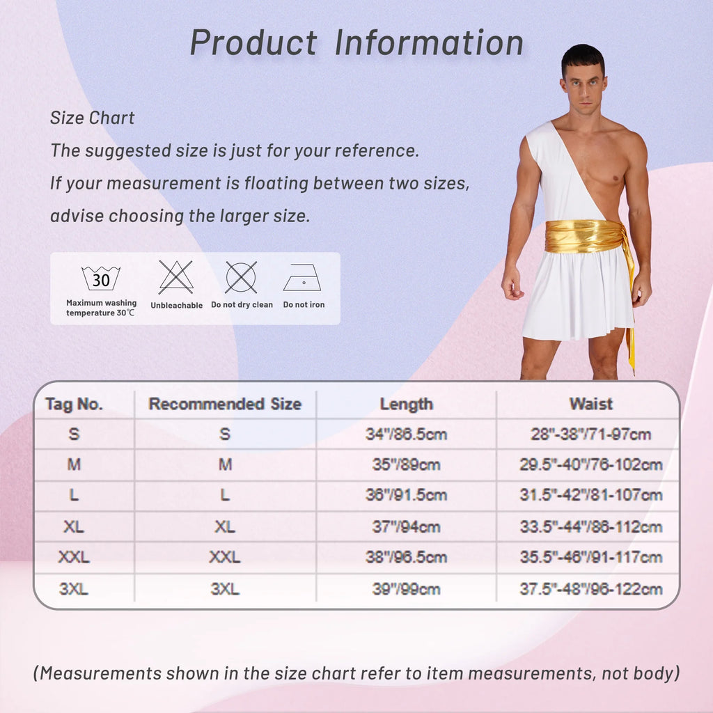 Greek God Toga Costume