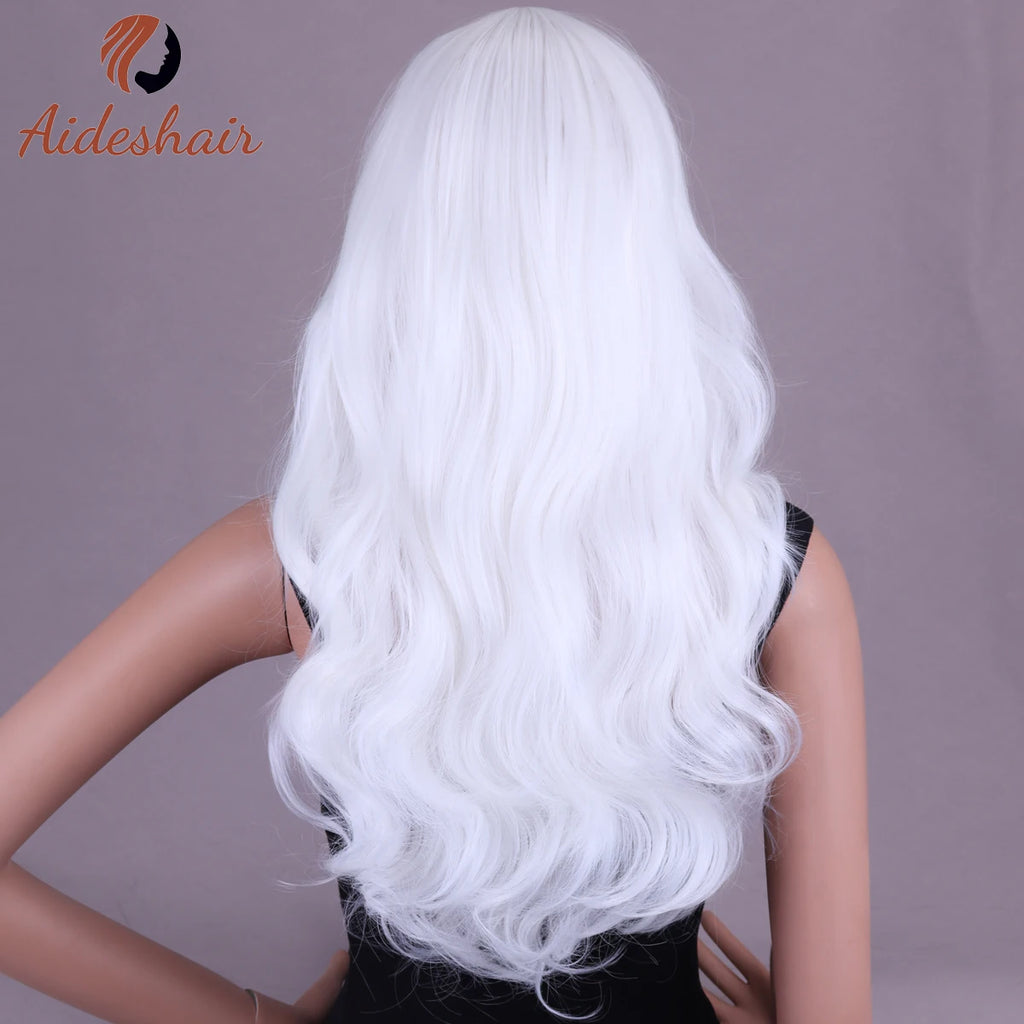 Long White Wavy Wig