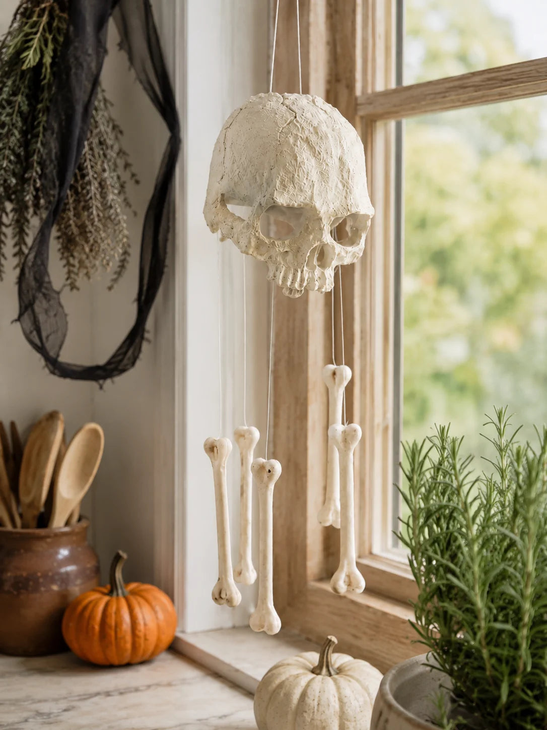 Skull Bone Wind Chime