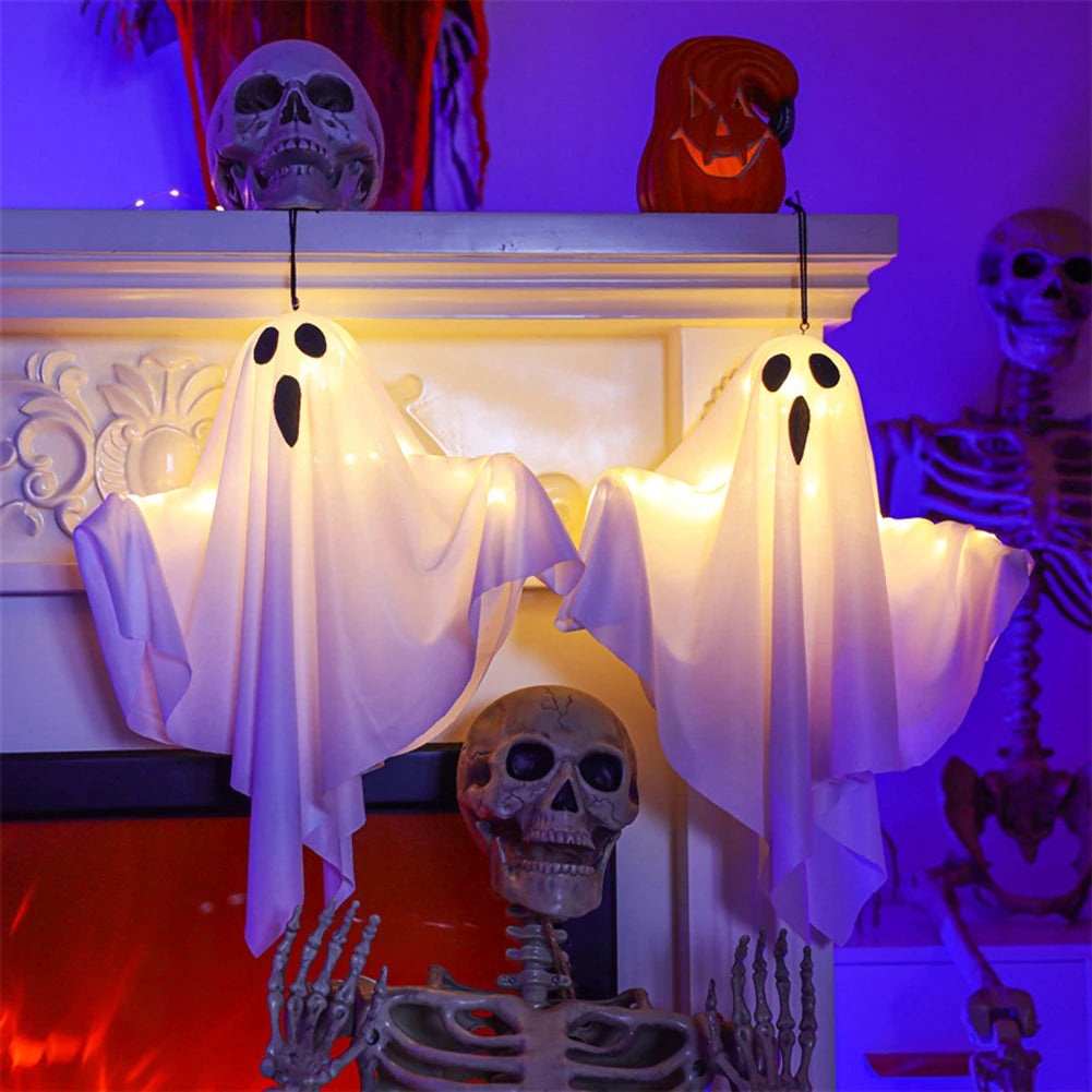 Glowing White Ghost LED Hanging Decoration