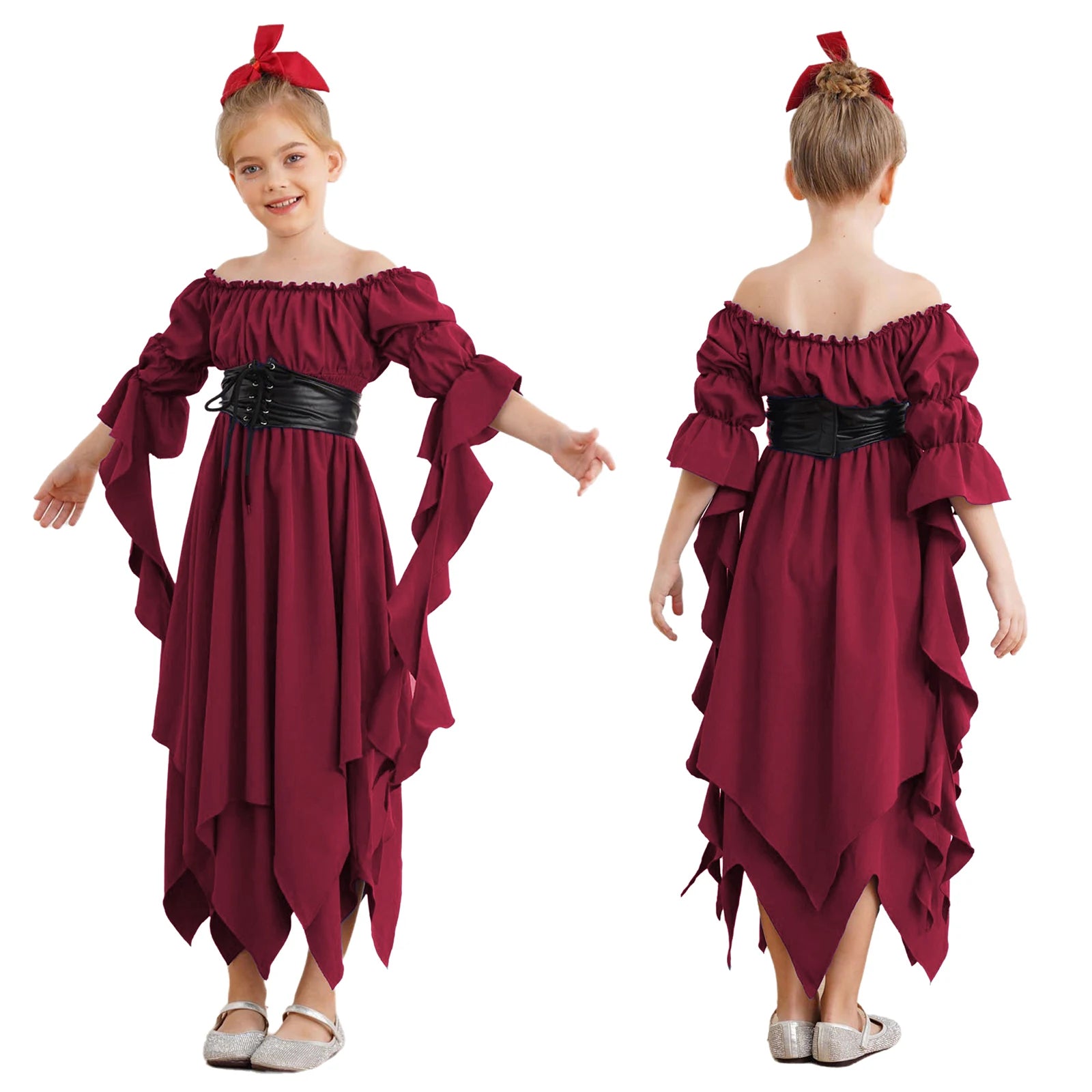 Girls Medieval Witch Costume