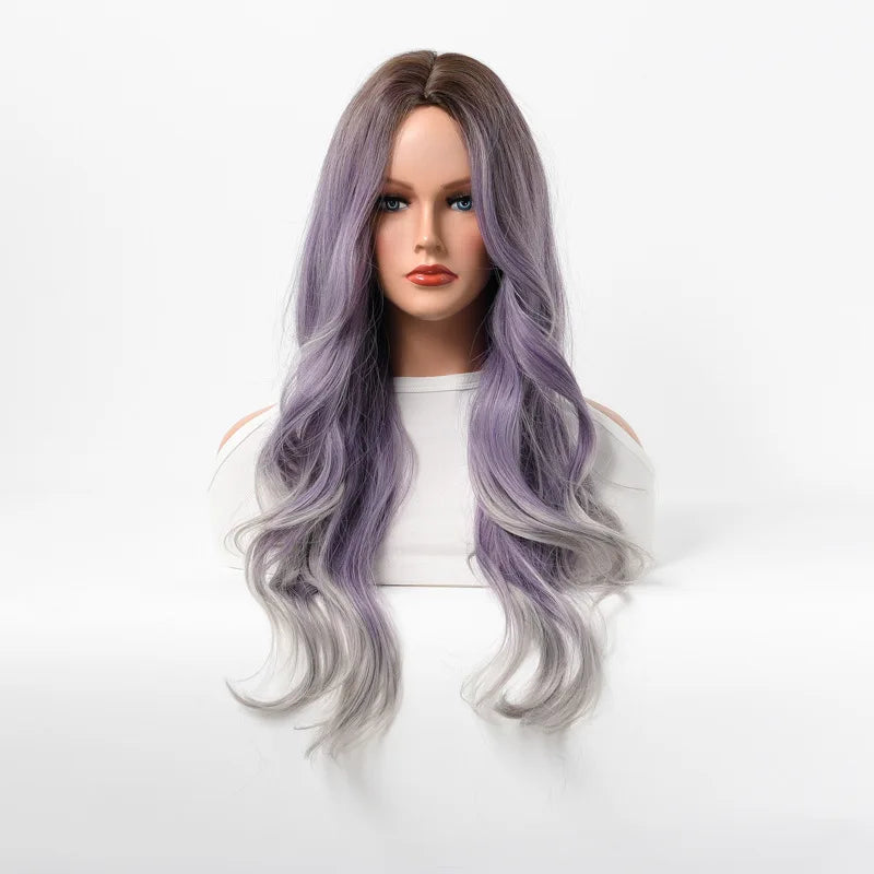 Wavy Purple Cosplay Wig