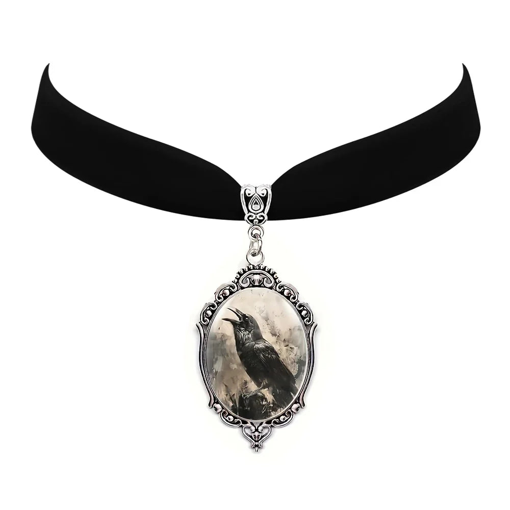 Wolf Cameo Bat Choker