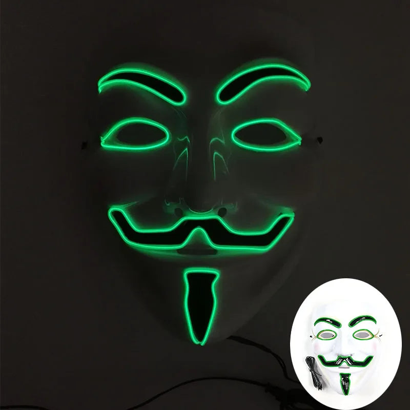LED Hacker Vendetta Mask