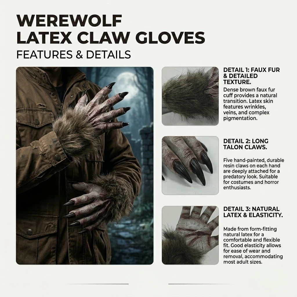 Zombie Monster Claw Gloves