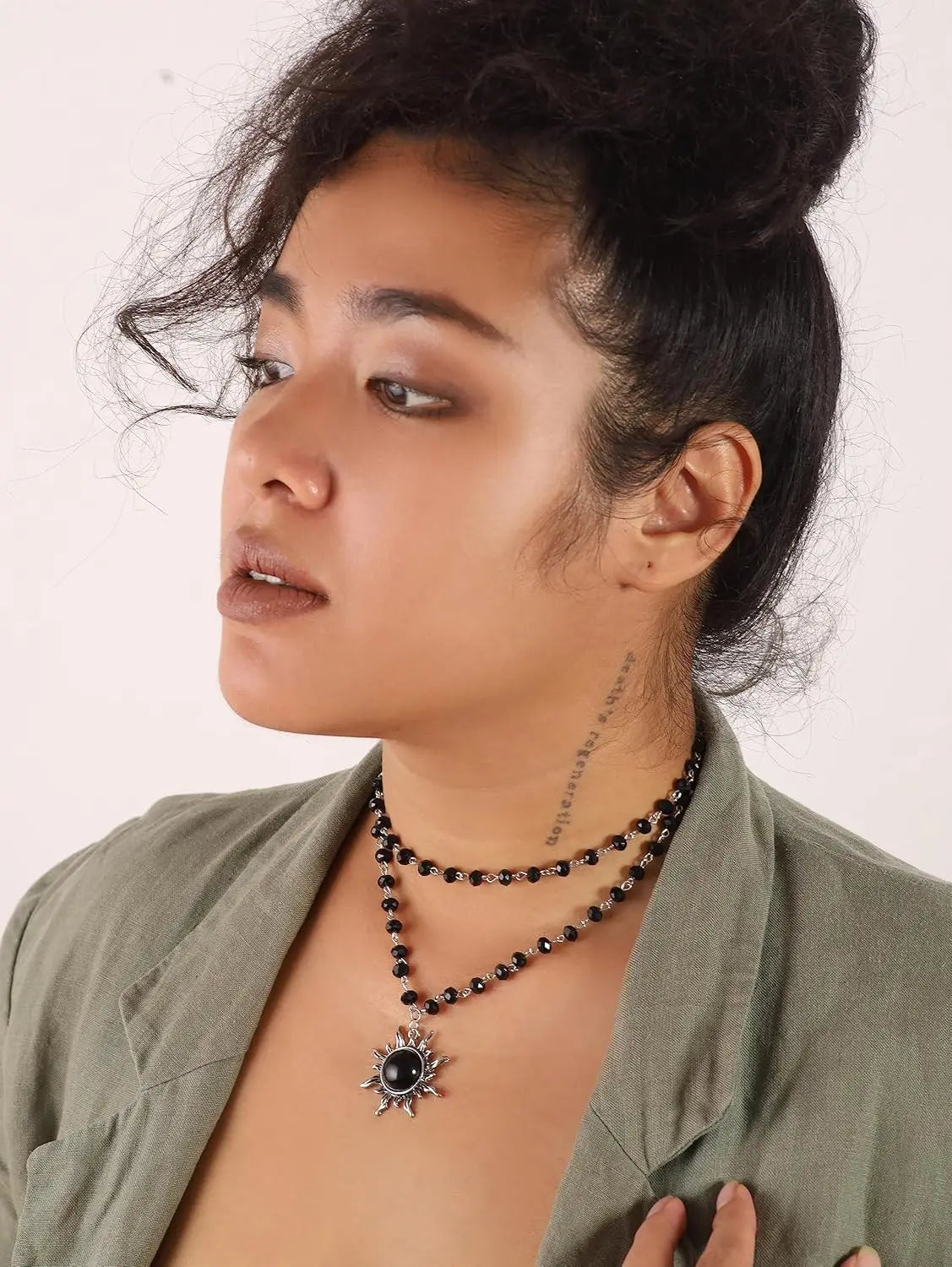 Grunge Sun Bead Choker