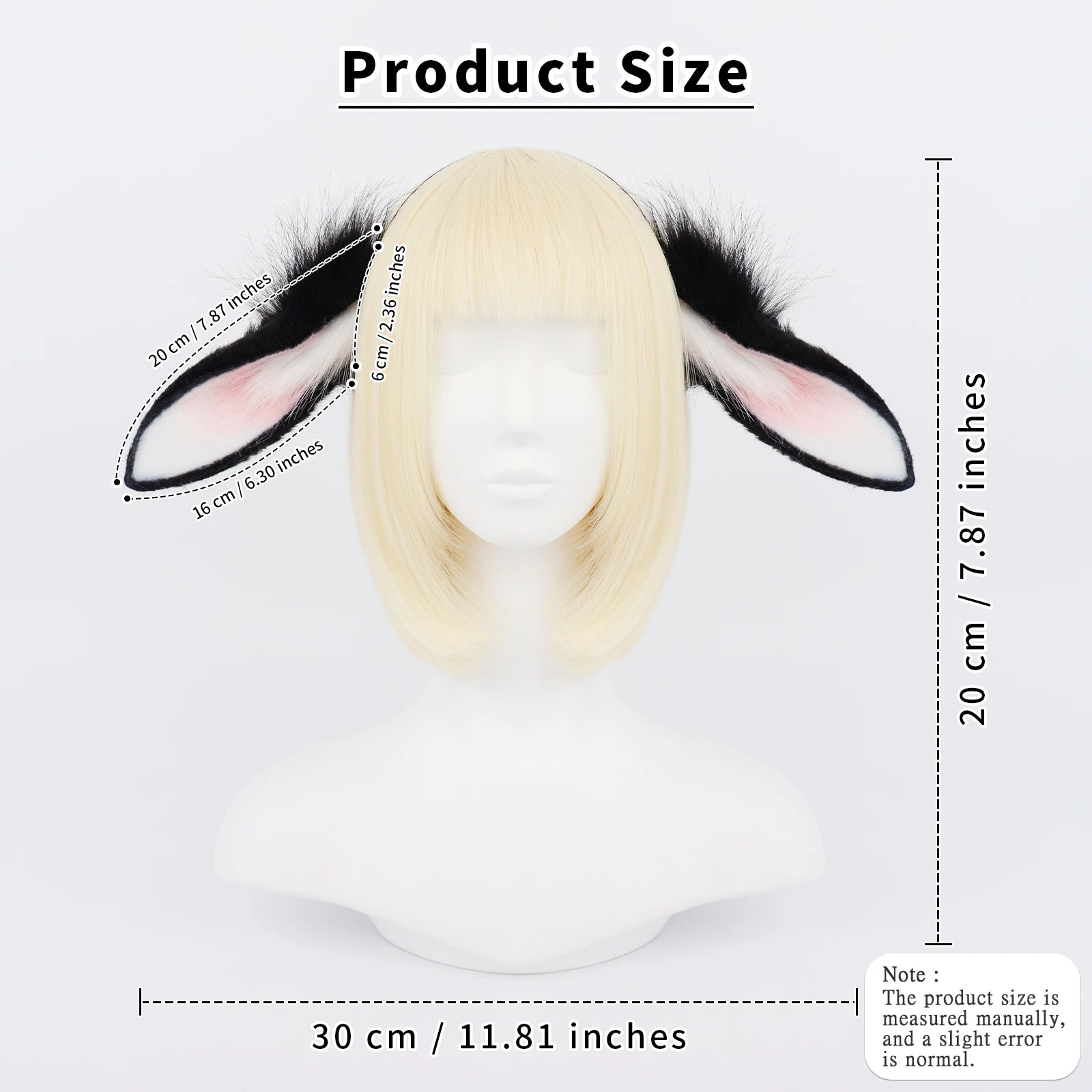 Faux Fur Bunny Ears Headband