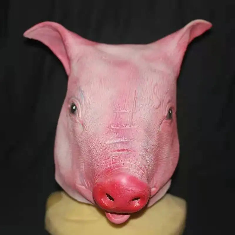 Bald Pig Head Mask