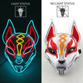 Neon EL Wire Fox Mask (Red & Yellow)