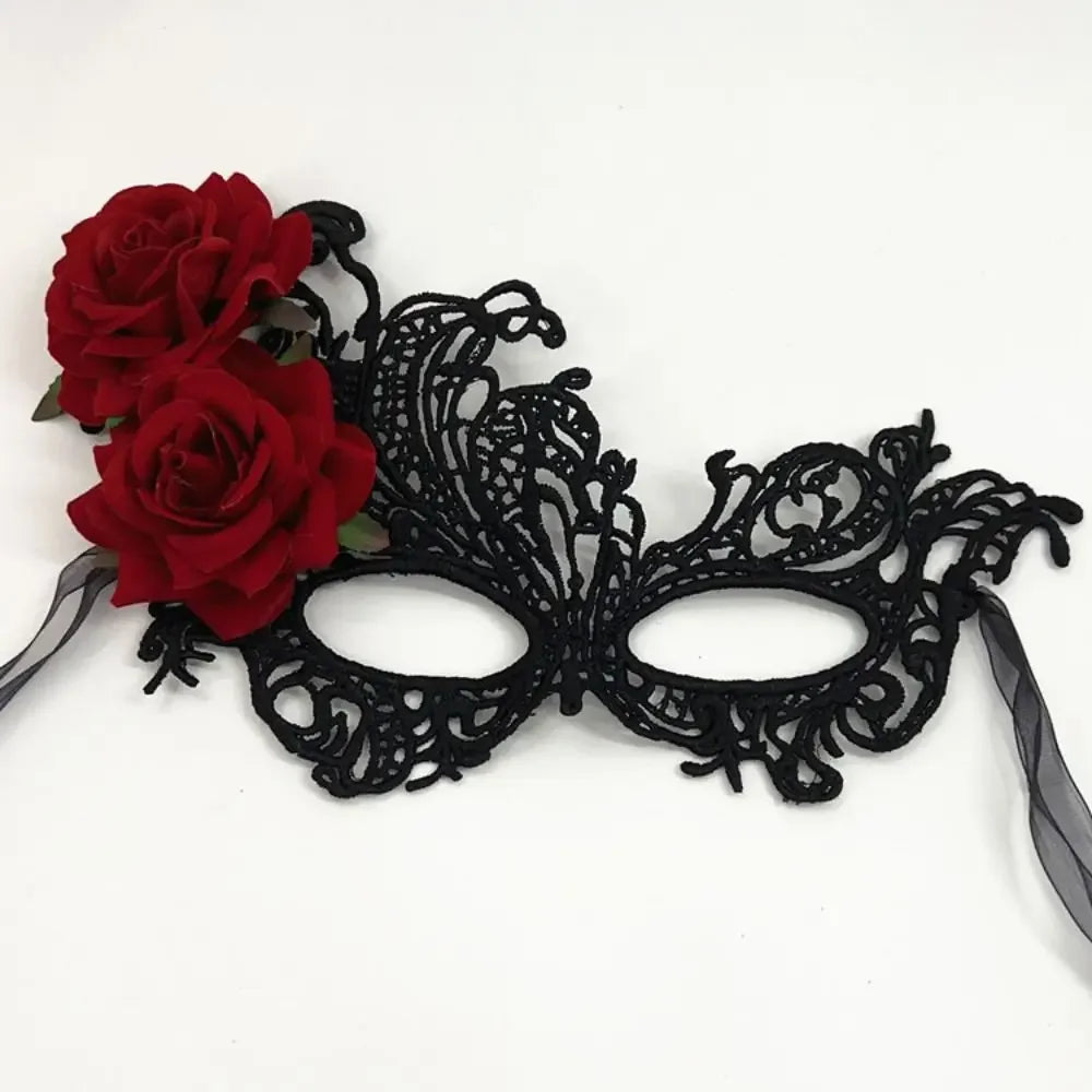 Gold Lace Rose Mask