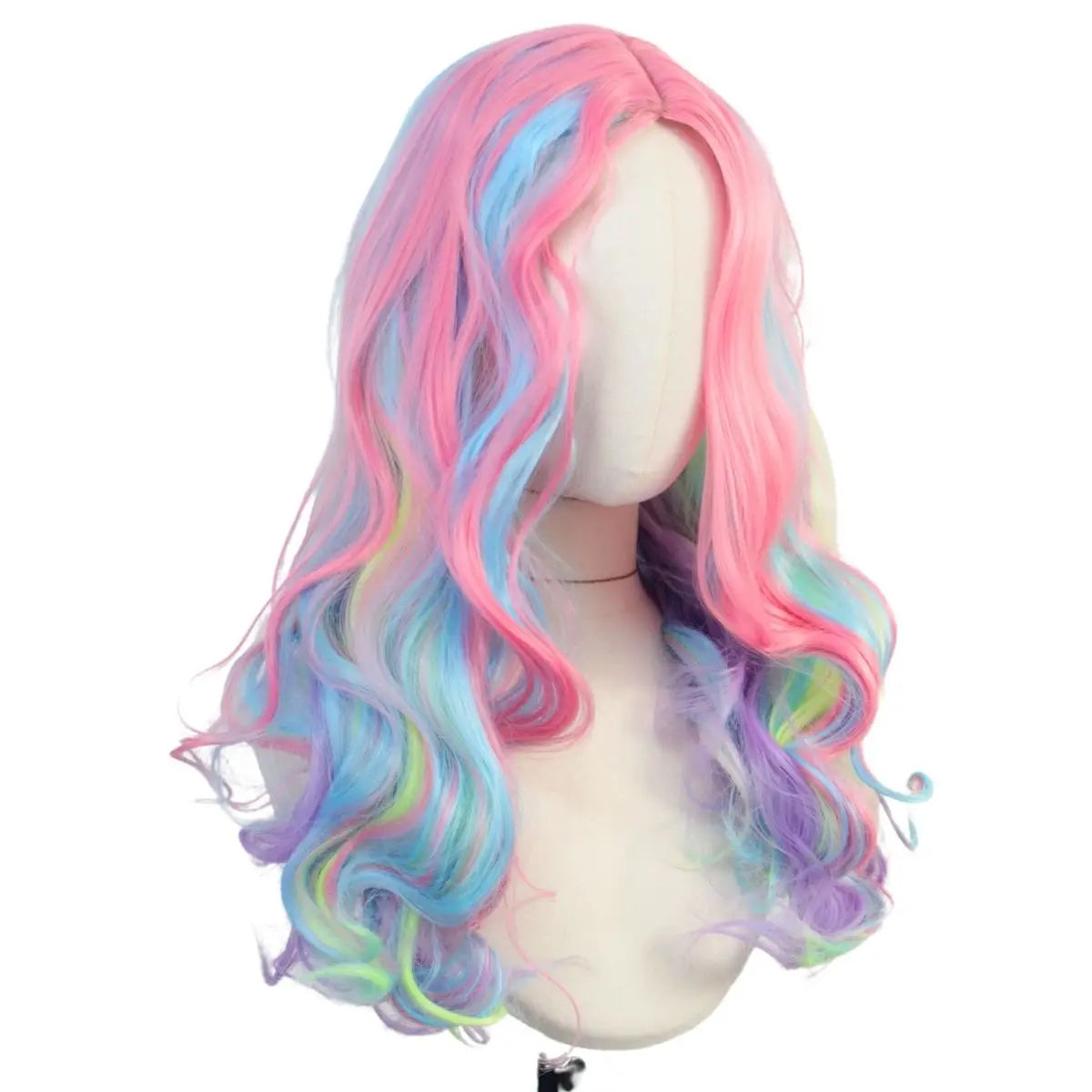Gradient Curly Rainbow Wig