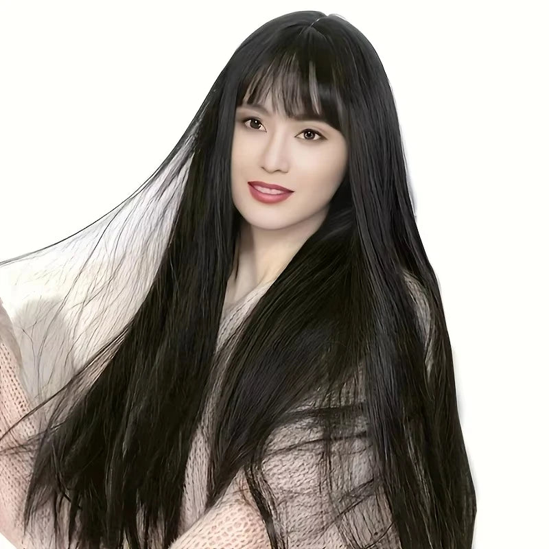 Long Straight Black Wig