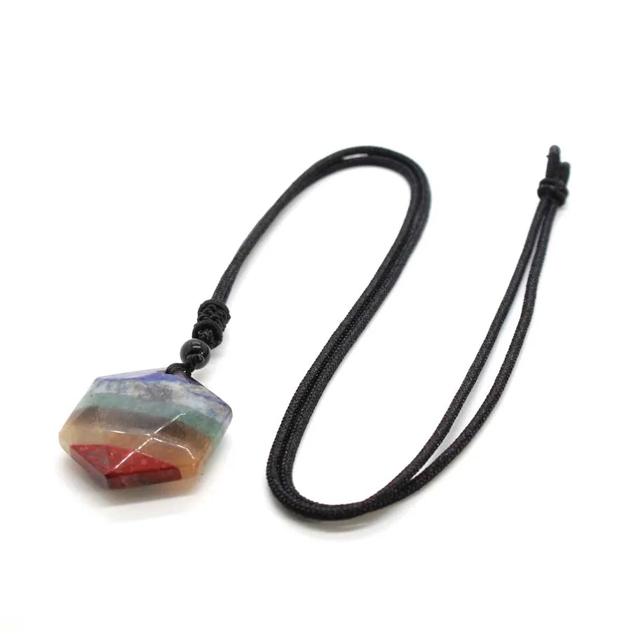 Chakra Moonstone Pendant