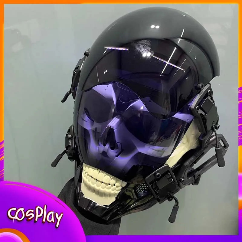 Cyberpunk LED Skull Mask