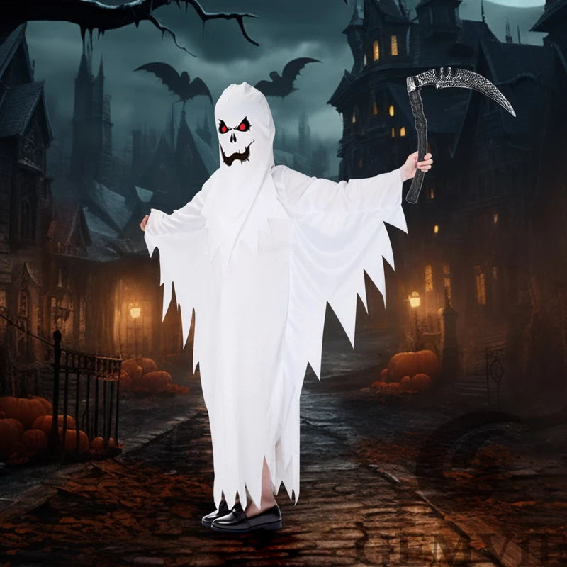 Kids White Ghost Costume