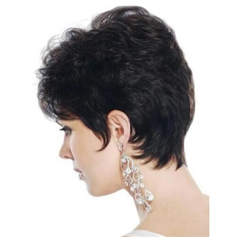 Grandma Grey Short Wig